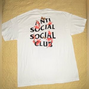 Anti Social Social Club Men's White T-shirt Butterfly’s XL NWOT